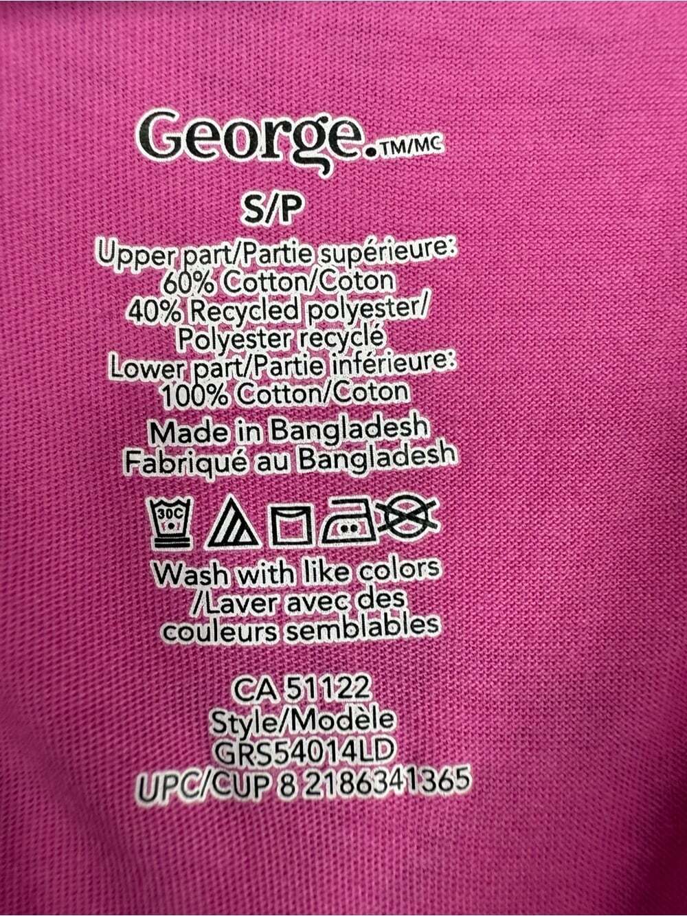 George Girls Pink Tiered Short Sleeve Dress - Picture 5 of 6